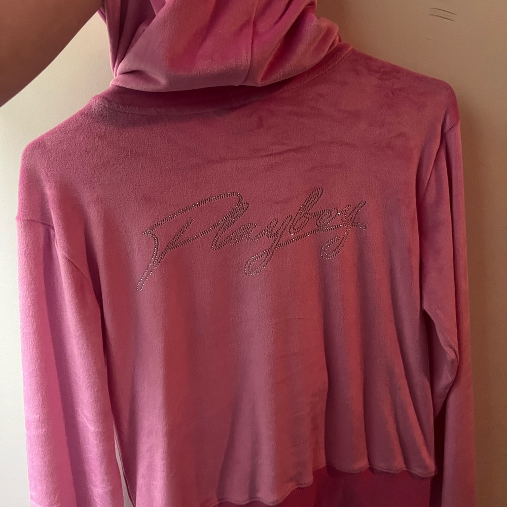 SET playboy velour tracksuit